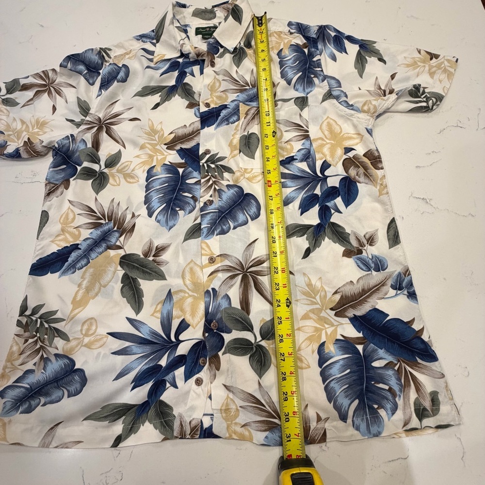 David Taylor Men's Tropical Print Shirt  Large - Picture 7 of 9